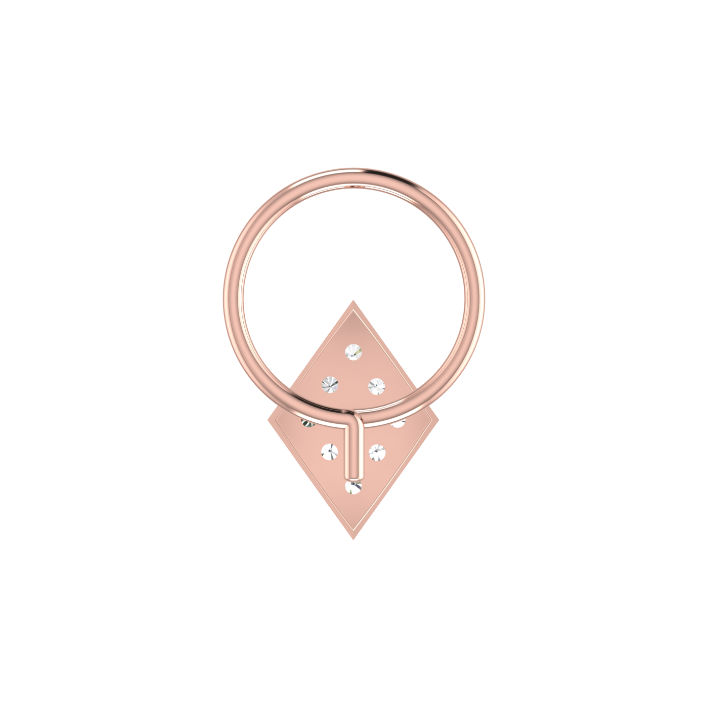 0.06 Carat Natural Diamond Nose Pin - HI Color, VS-SI Clarity.
